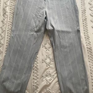 a new day Men's Light Gray Pinstripe Dress Pants